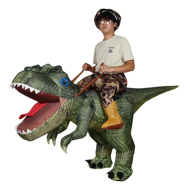 Inflatable Dinosaur Costume Adult - Inflatable dinosaur costume riding dinosaur parent-child