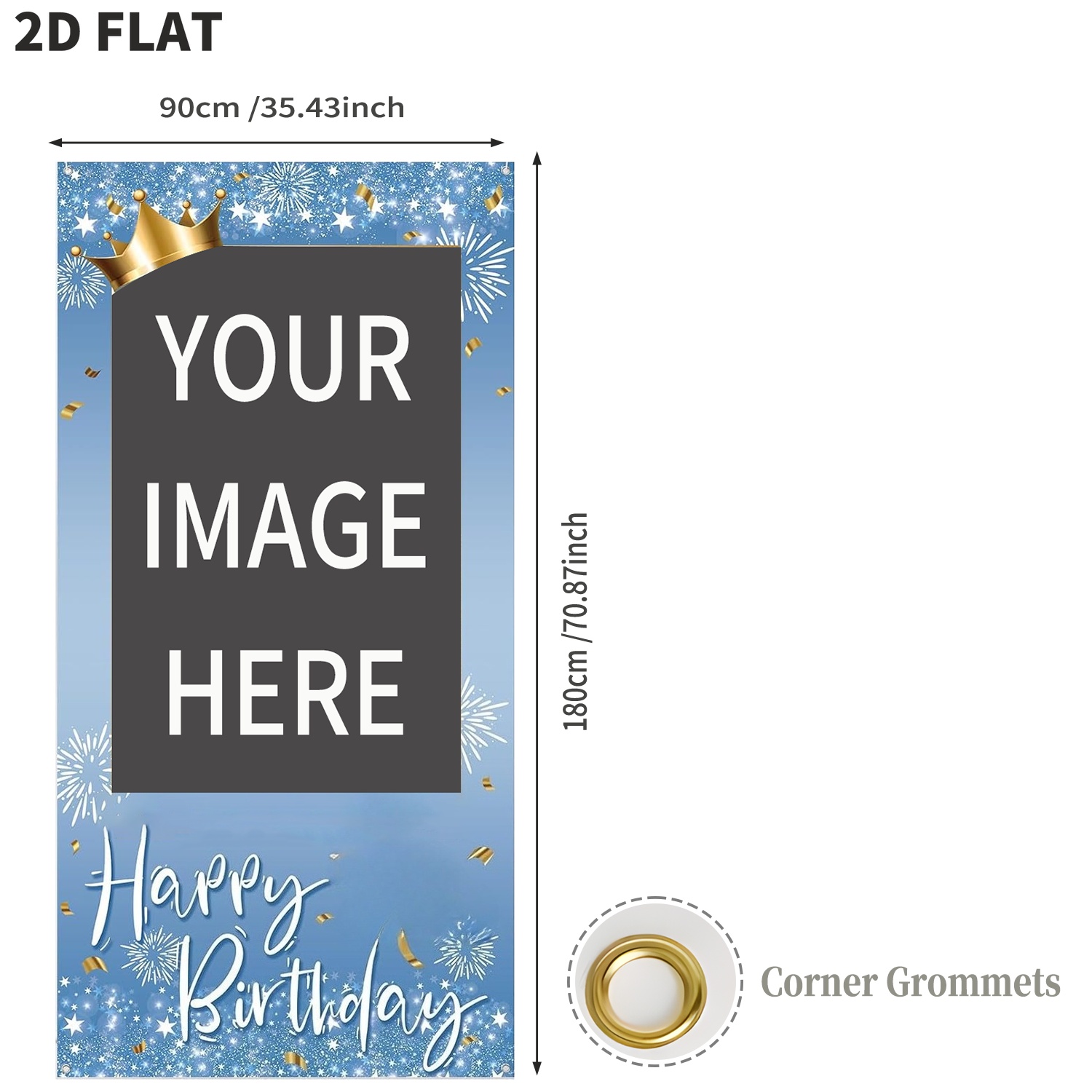 Custom Blue Color Happy Birthd - Party Supplies review and price