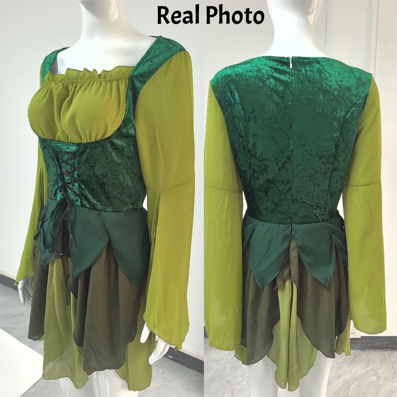 Women's Elf Medieval Green Fai - Medieval Renaissance Dress Women review and price