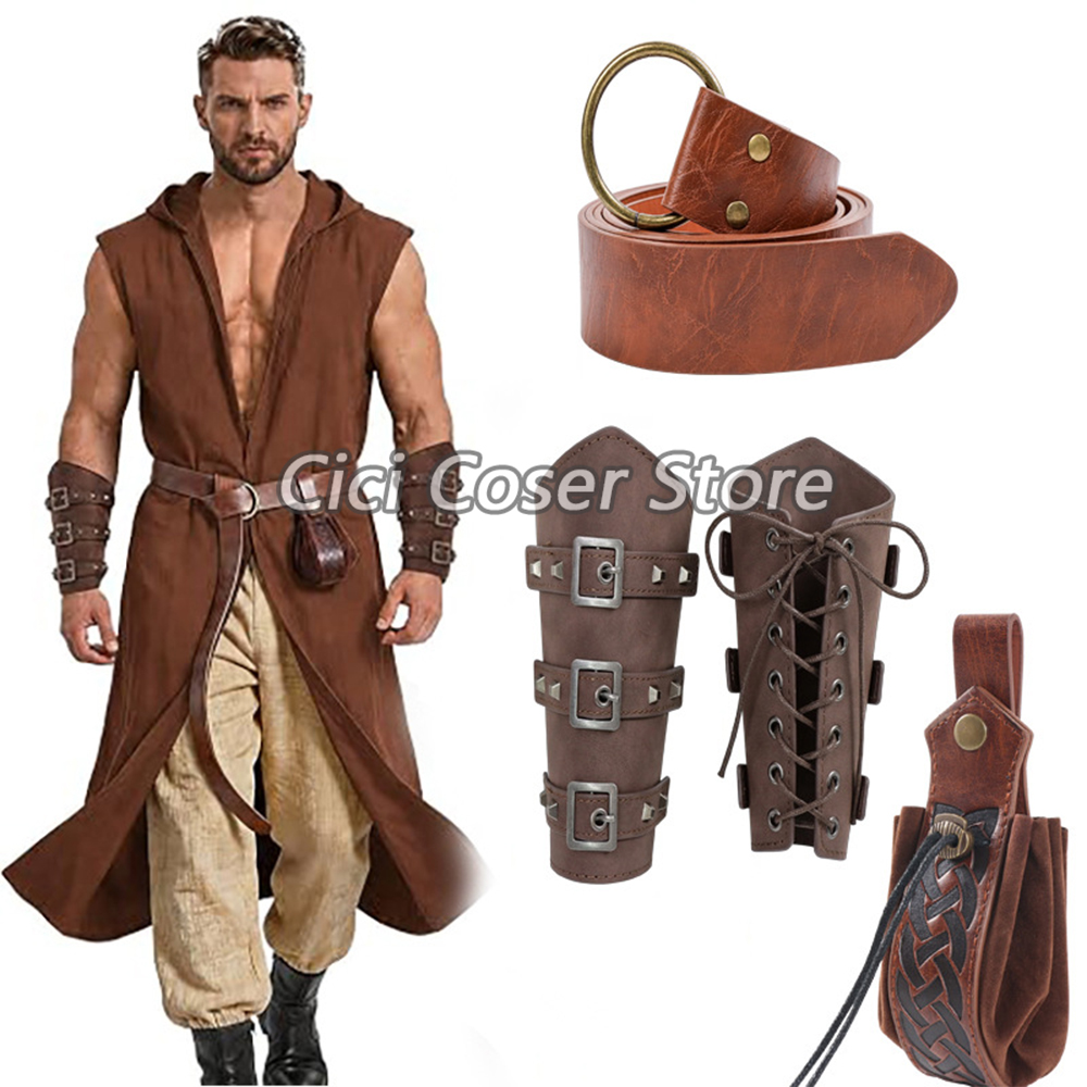 Medieval PU Leather Belt Brace - Costumes review and price