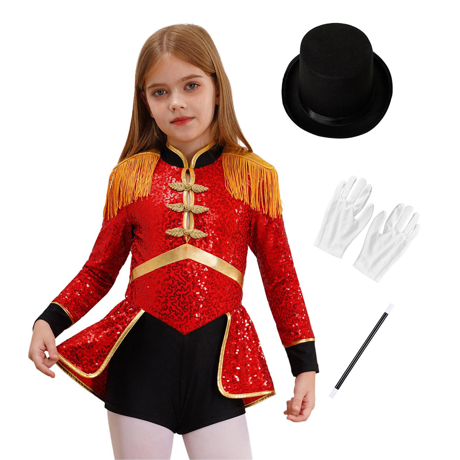 Kids Girl Circus Ringmaster Li - Medieval Renaissance Dress Women review and price