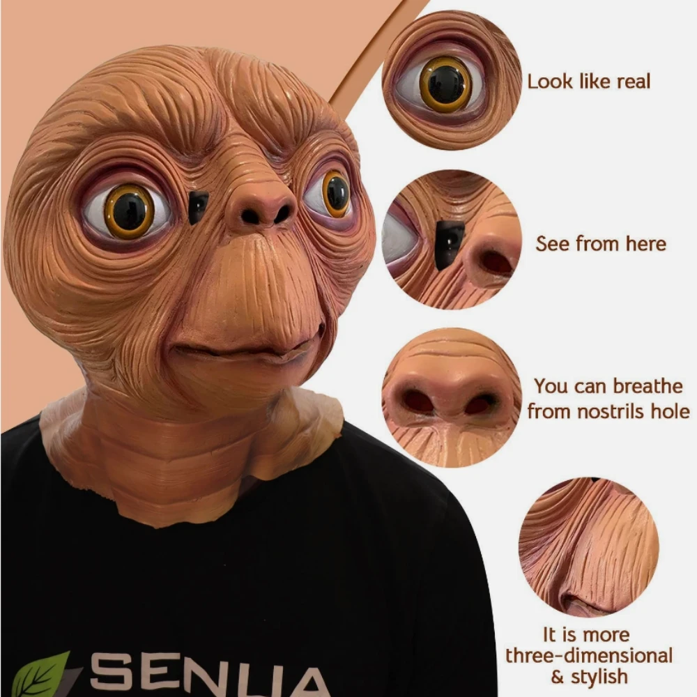 The Extra-Terrestrial Cosplay  - Latex Alien Mask Realistic review and price