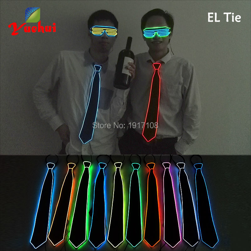 Men Gift Neon EL Wire Glowing  - Glow In The Dark Party Glasses review and price
