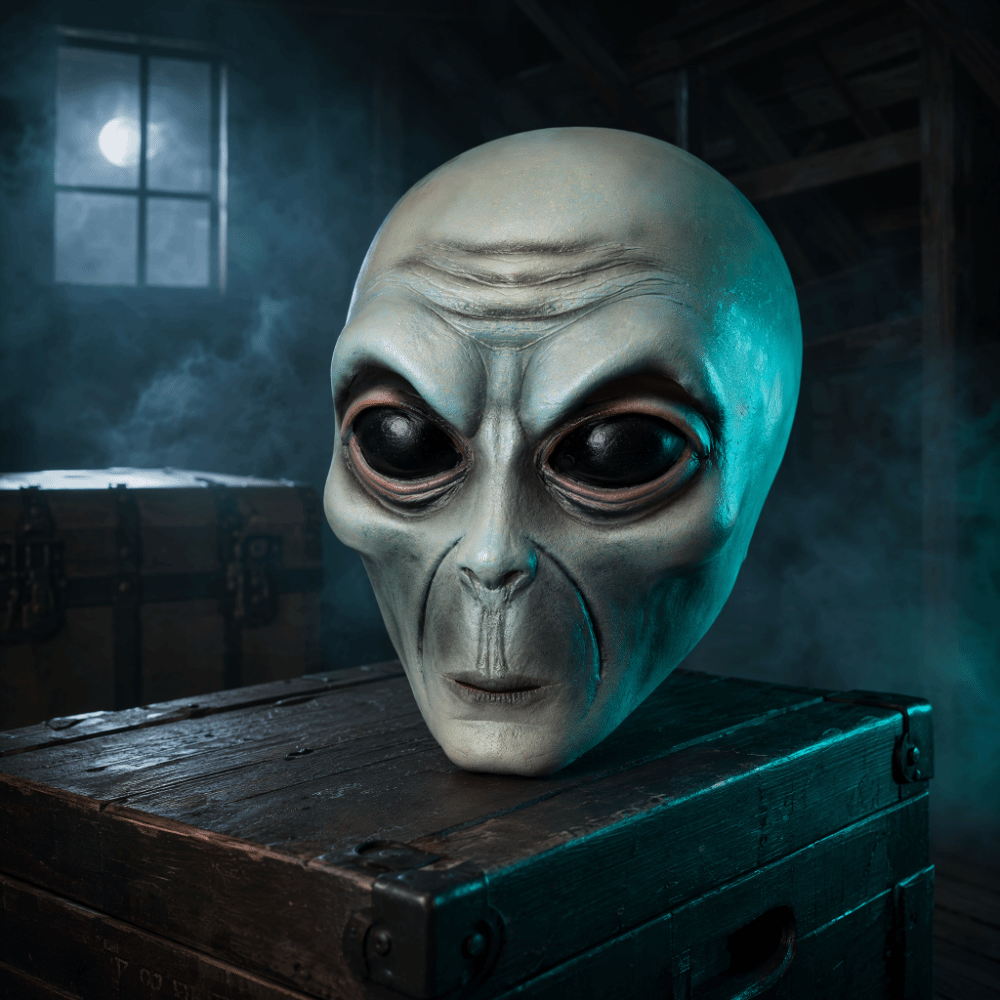 Latex Material Alien Mask Gree - Latex Alien Mask Realistic review and price